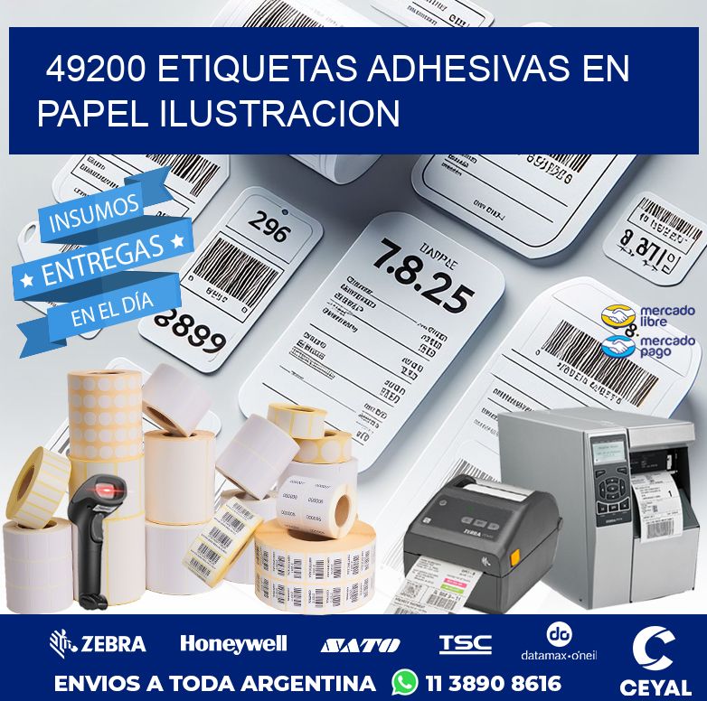 49200 ETIQUETAS ADHESIVAS EN PAPEL ILUSTRACION