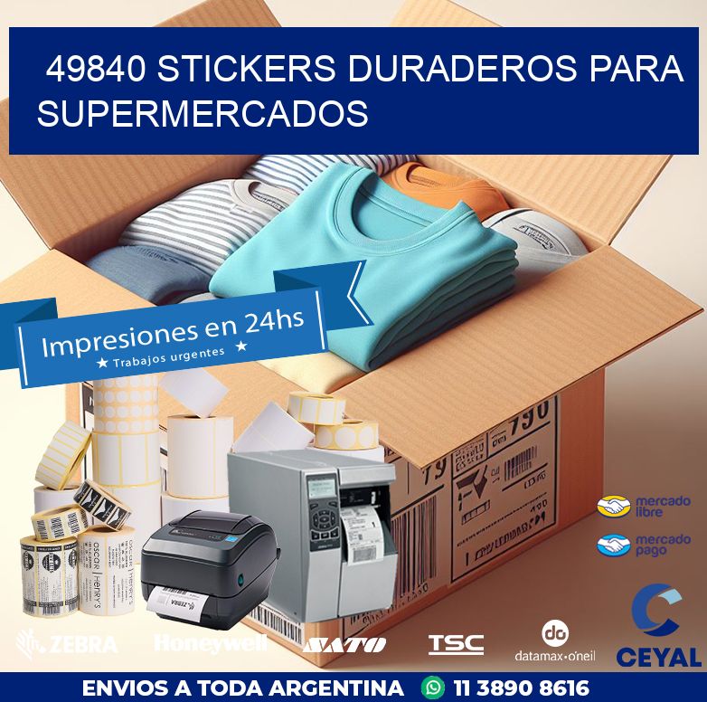 49840 STICKERS DURADEROS PARA SUPERMERCADOS