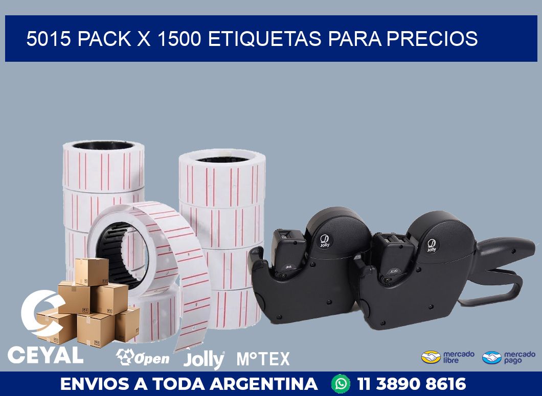 5015 PACK X 1500 ETIQUETAS PARA PRECIOS