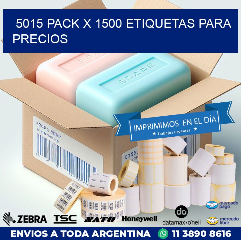 5015 PACK X 1500 ETIQUETAS PARA PRECIOS