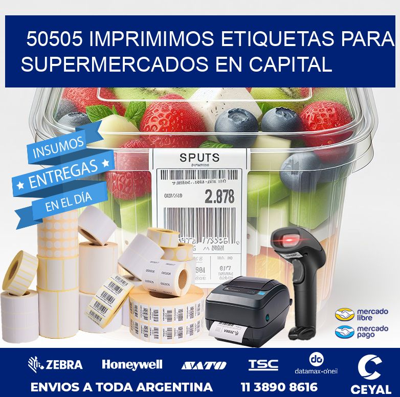 50505 IMPRIMIMOS ETIQUETAS PARA SUPERMERCADOS EN CAPITAL