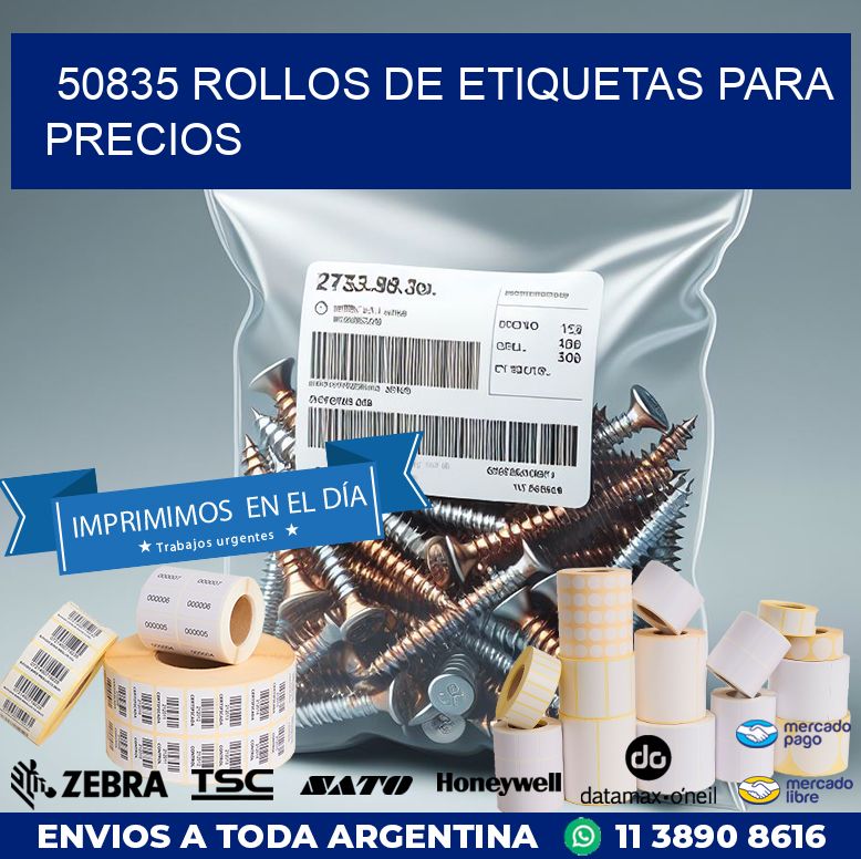 50835 ROLLOS DE ETIQUETAS PARA PRECIOS