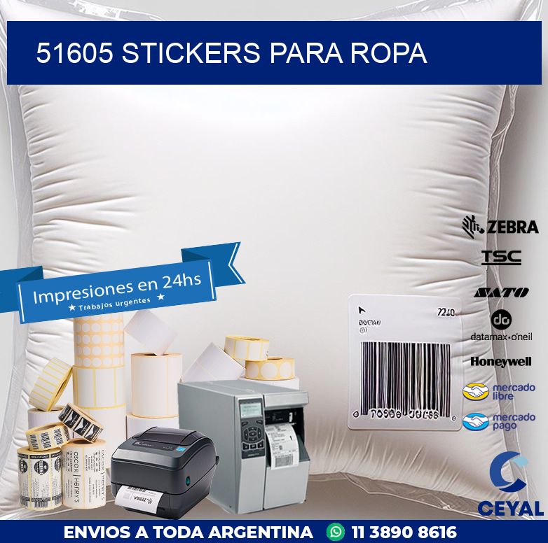 51605 STICKERS PARA ROPA