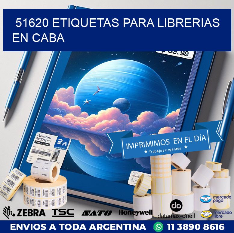 51620 ETIQUETAS PARA LIBRERIAS EN CABA