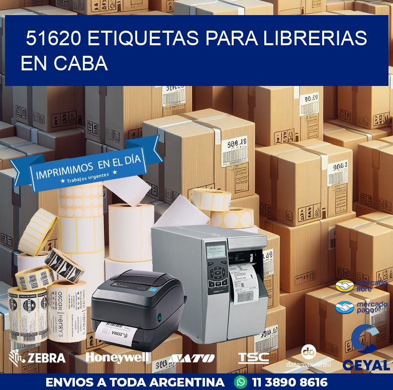 51620 ETIQUETAS PARA LIBRERIAS EN CABA