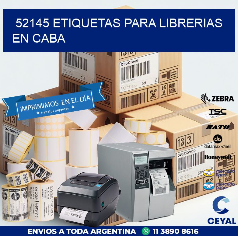 52145 ETIQUETAS PARA LIBRERIAS EN CABA