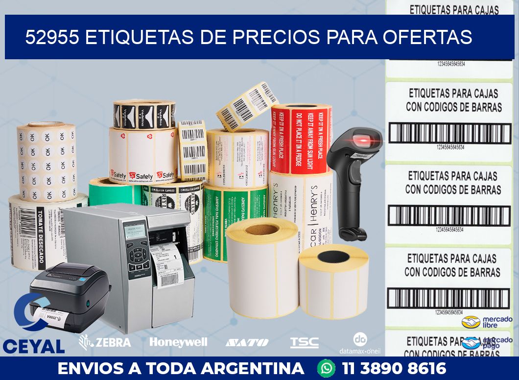 52955 ETIQUETAS DE PRECIOS PARA OFERTAS