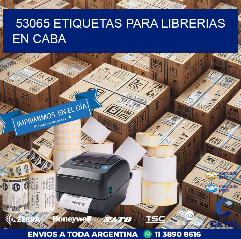 53065 ETIQUETAS PARA LIBRERIAS EN CABA
