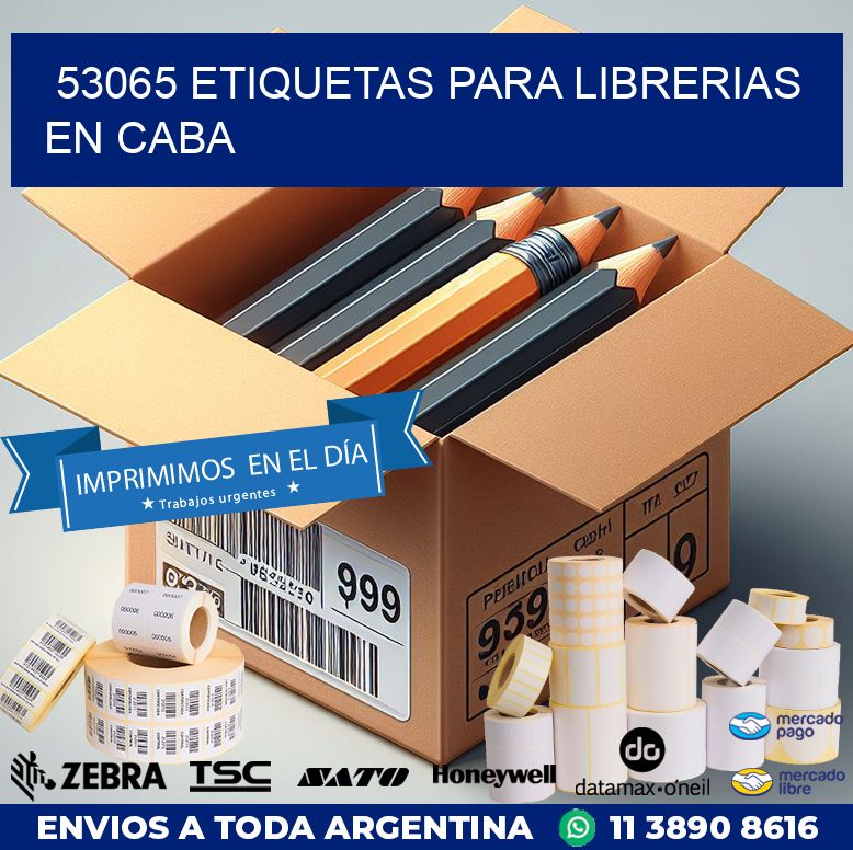 53065 ETIQUETAS PARA LIBRERIAS EN CABA