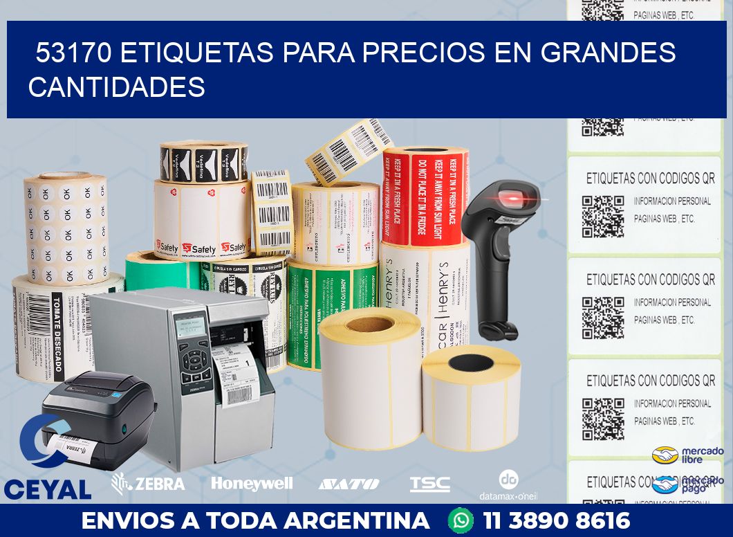 53170 ETIQUETAS PARA PRECIOS EN GRANDES CANTIDADES