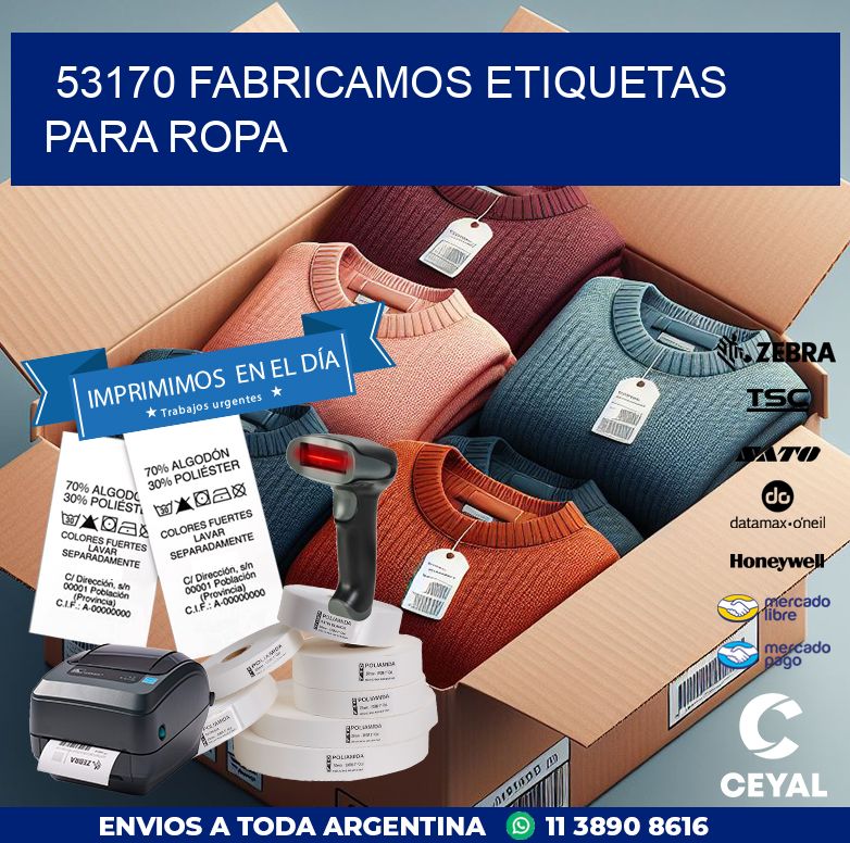 53170 FABRICAMOS ETIQUETAS PARA ROPA