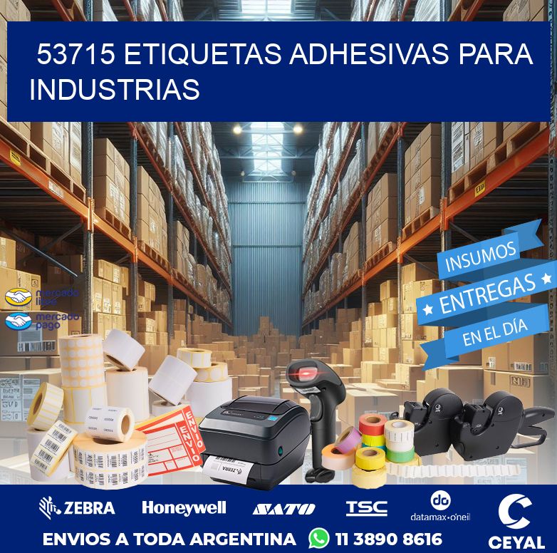 53715 ETIQUETAS ADHESIVAS PARA INDUSTRIAS