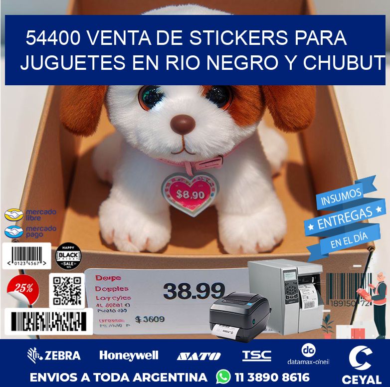 54400 VENTA DE STICKERS PARA JUGUETES EN RIO NEGRO Y CHUBUT