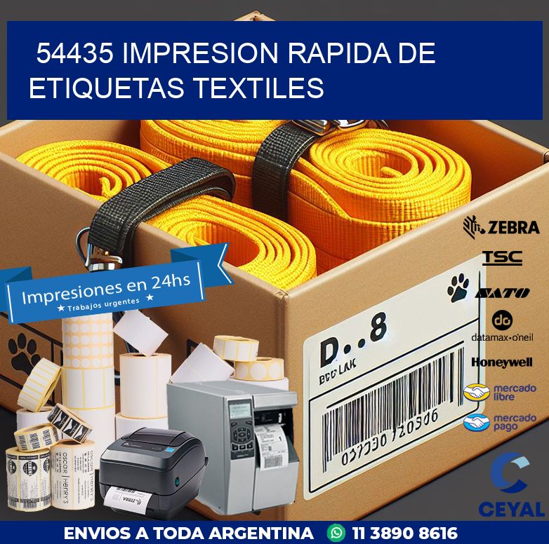 54435 IMPRESION RAPIDA DE ETIQUETAS TEXTILES