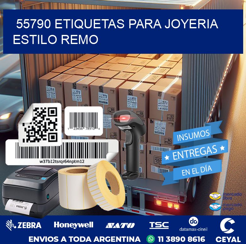 55790 ETIQUETAS PARA JOYERIA ESTILO REMO