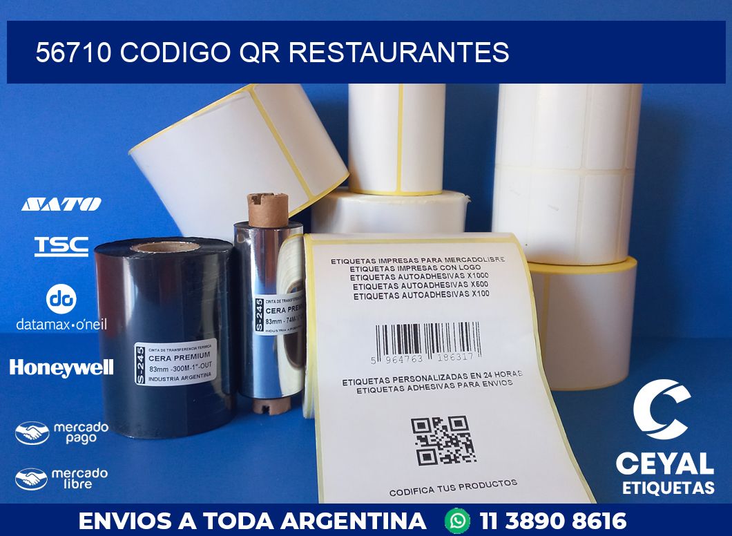 56710 CODIGO QR RESTAURANTES