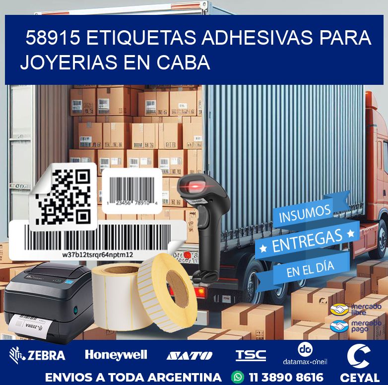 58915 ETIQUETAS ADHESIVAS PARA JOYERIAS EN CABA