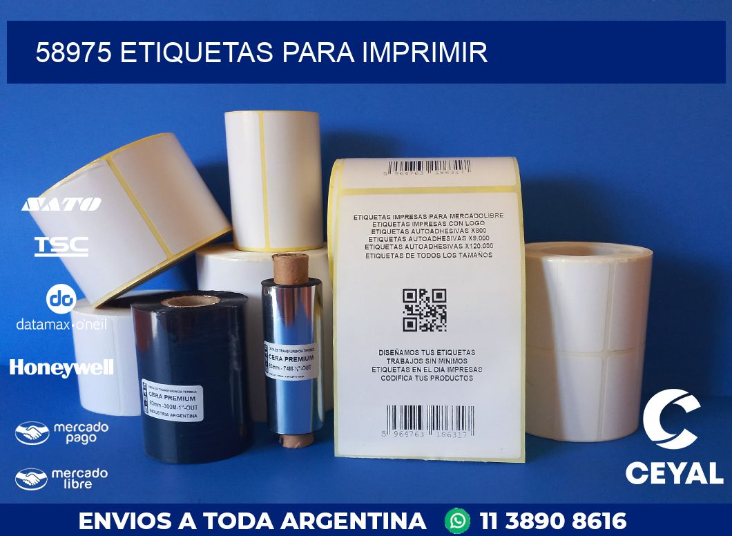 58975 ETIQUETAS PARA IMPRIMIR