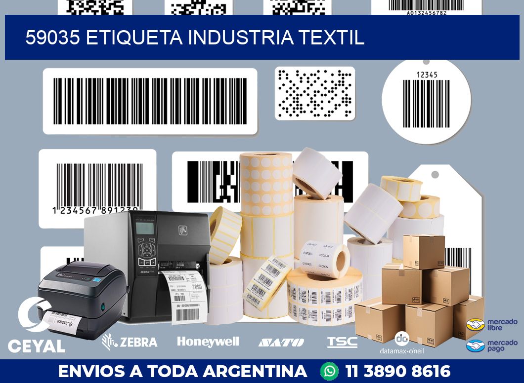 59035 ETIQUETA INDUSTRIA TEXTIL