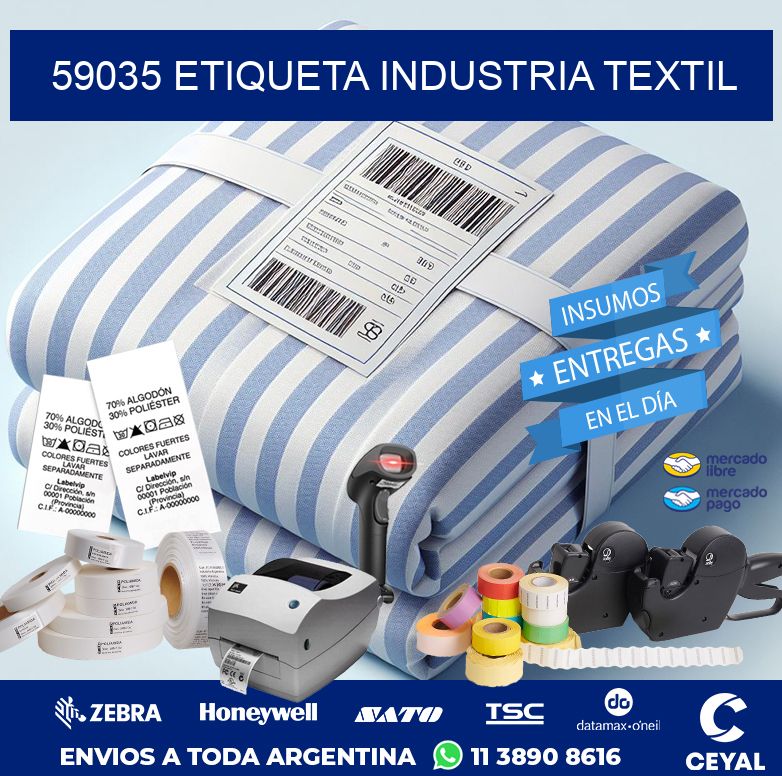 59035 ETIQUETA INDUSTRIA TEXTIL