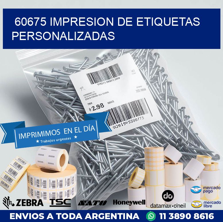 60675 IMPRESION DE ETIQUETAS PERSONALIZADAS