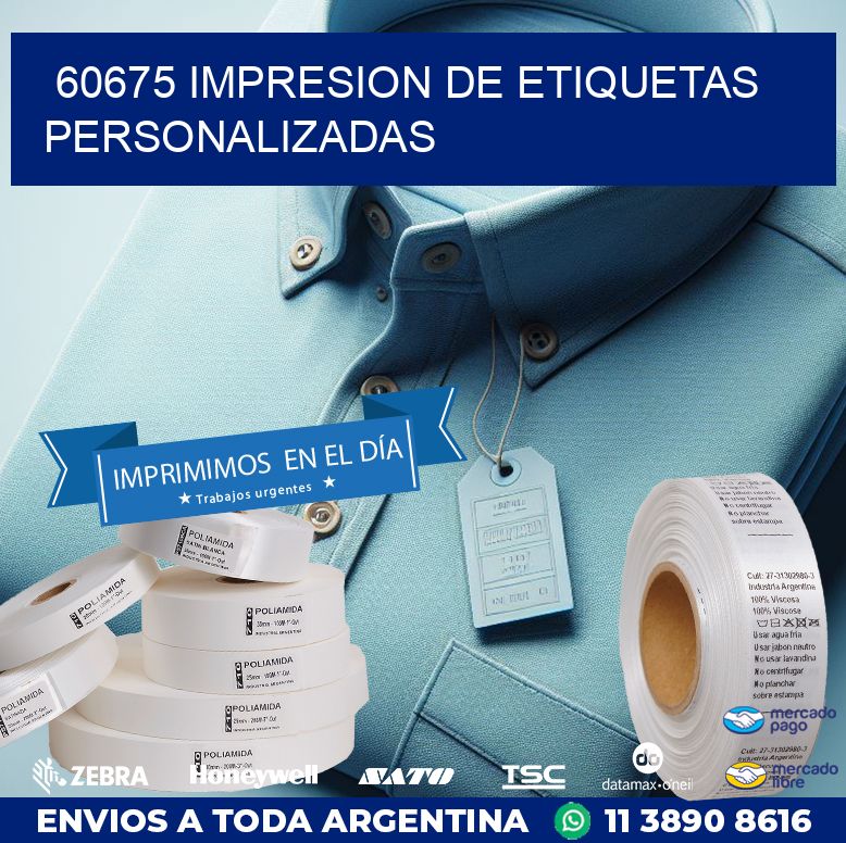 60675 IMPRESION DE ETIQUETAS PERSONALIZADAS