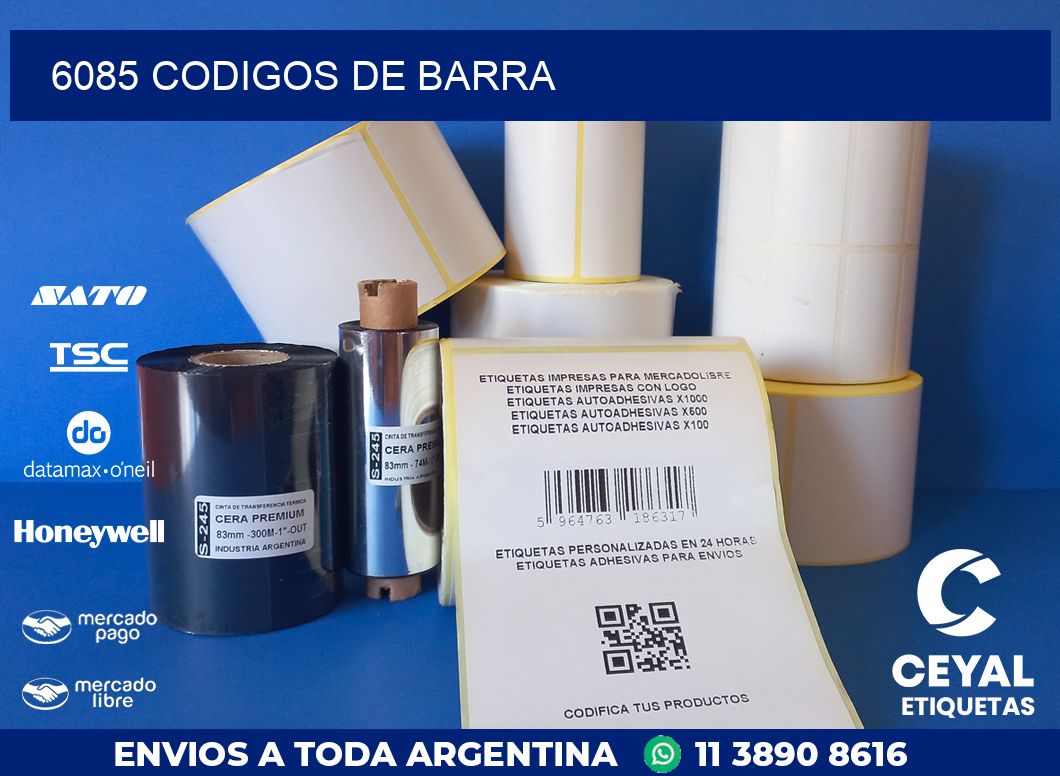 6085 CODIGOS DE BARRA