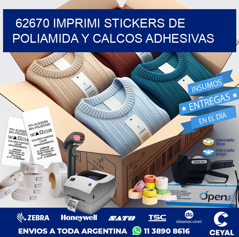 62670 IMPRIMI STICKERS DE POLIAMIDA Y CALCOS ADHESIVAS