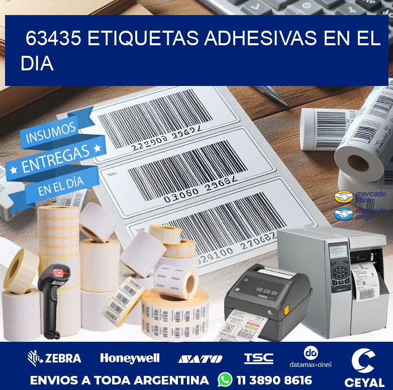 63435 ETIQUETAS ADHESIVAS EN EL DIA