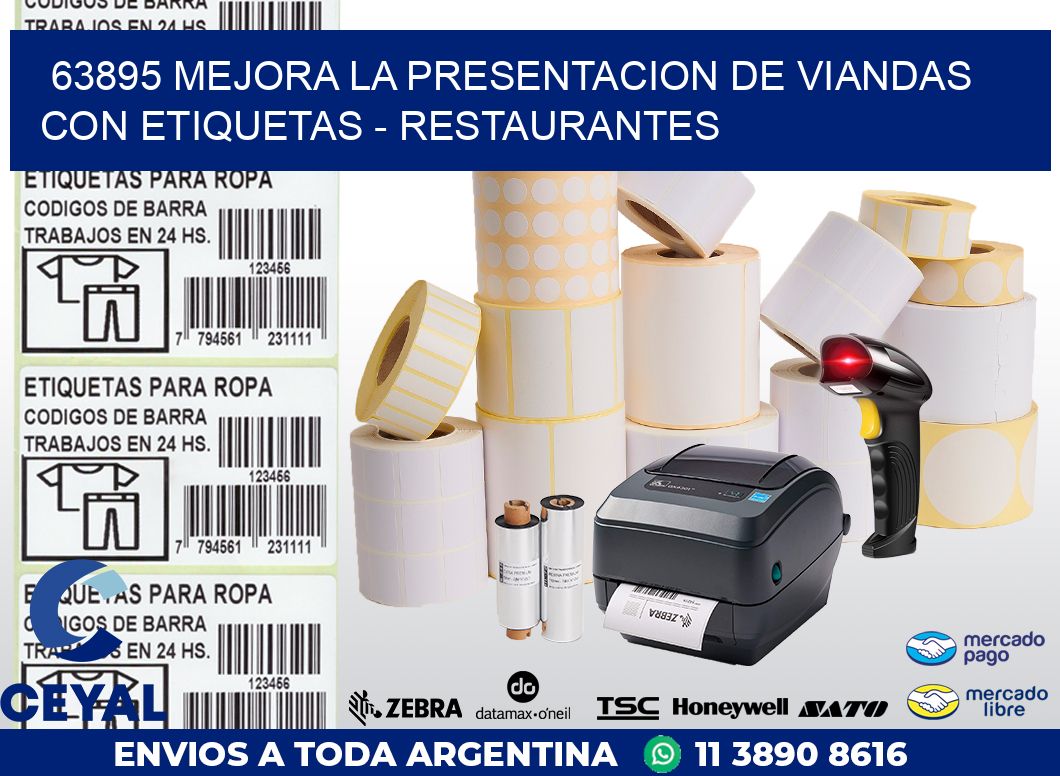 63895 MEJORA LA PRESENTACION DE VIANDAS CON ETIQUETAS – RESTAURANTES