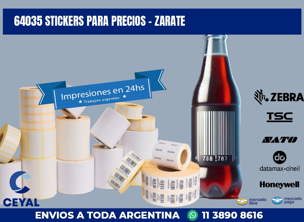 64035 STICKERS PARA PRECIOS - ZARATE