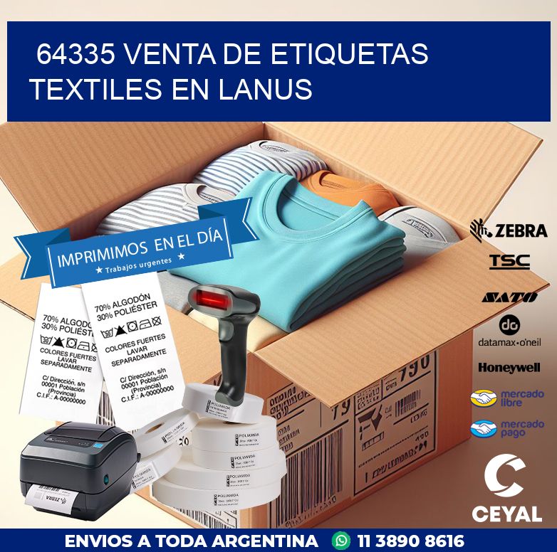 64335 VENTA DE ETIQUETAS TEXTILES EN LANUS