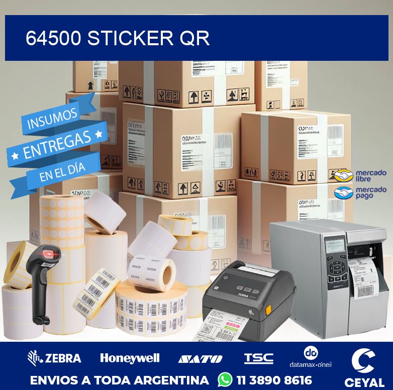 64500 STICKER QR