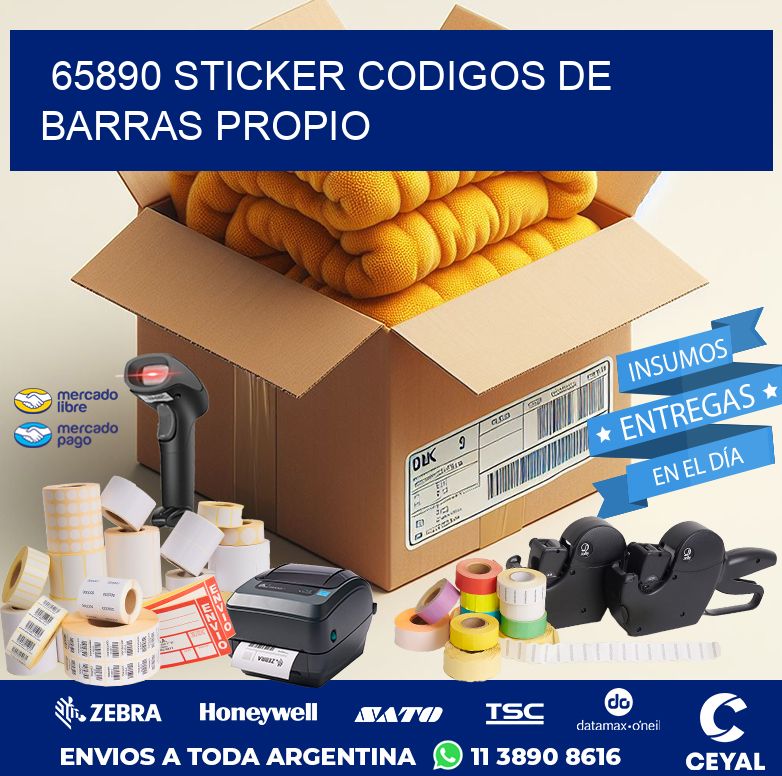 65890 STICKER CODIGOS DE BARRAS PROPIO