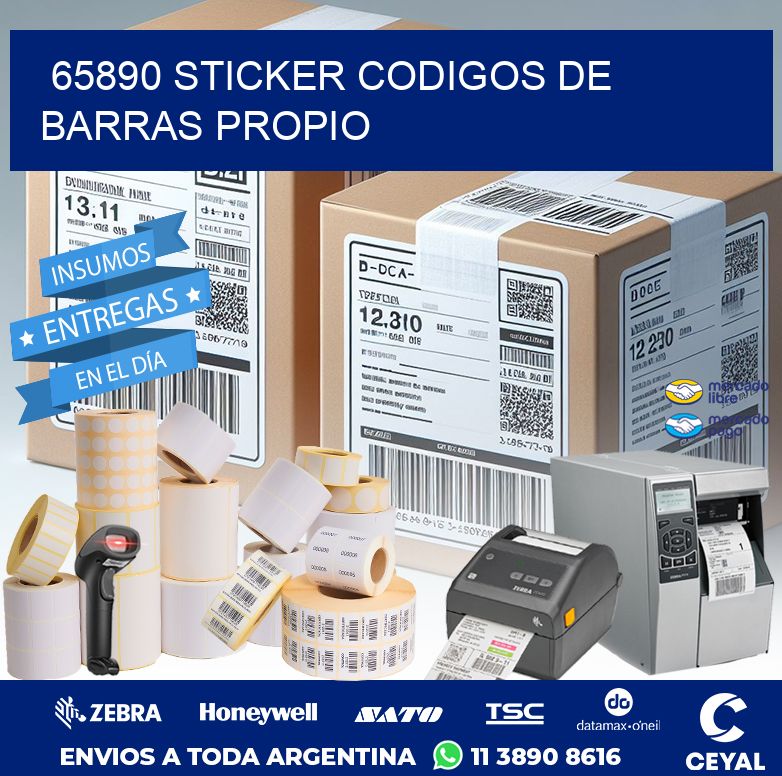 65890 STICKER CODIGOS DE BARRAS PROPIO