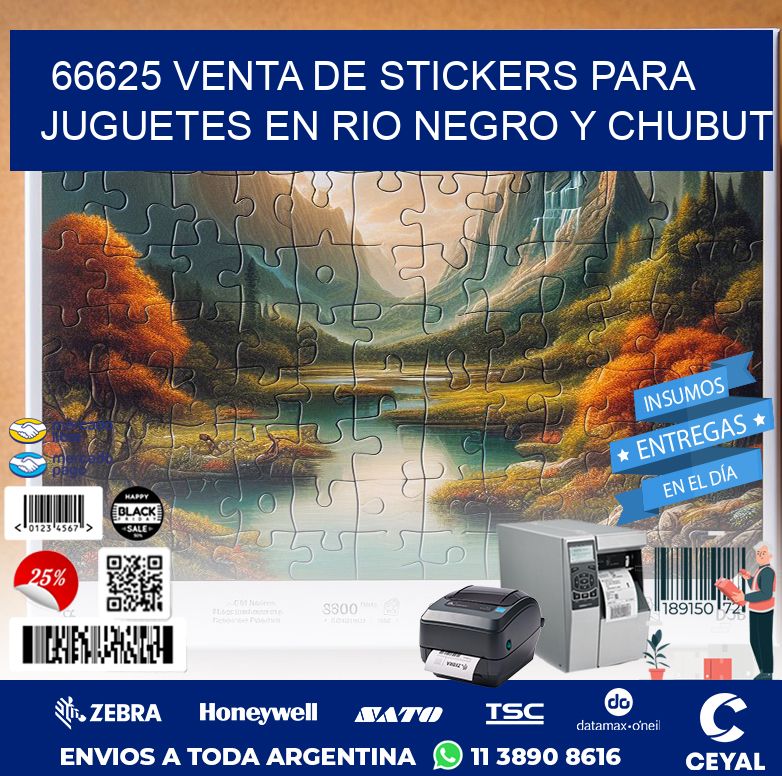 66625 VENTA DE STICKERS PARA JUGUETES EN RIO NEGRO Y CHUBUT