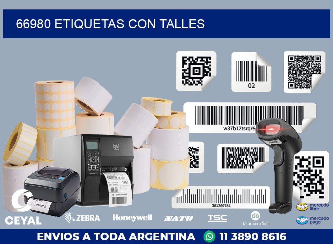 66980 ETIQUETAS CON TALLES