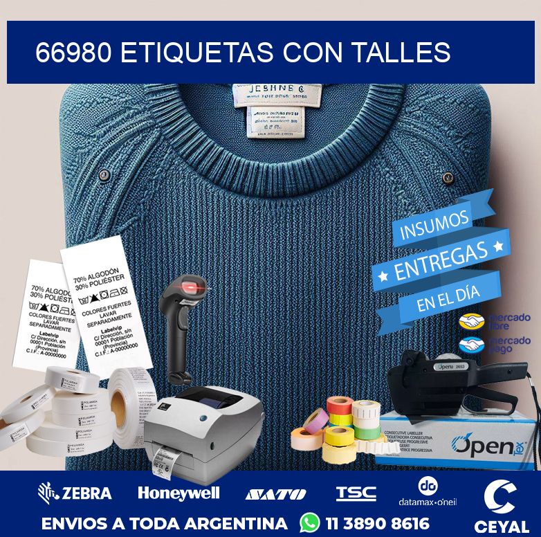 66980 ETIQUETAS CON TALLES