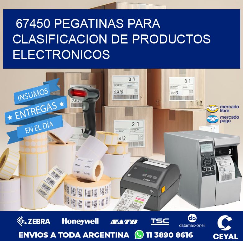 67450 PEGATINAS PARA CLASIFICACION DE PRODUCTOS ELECTRONICOS