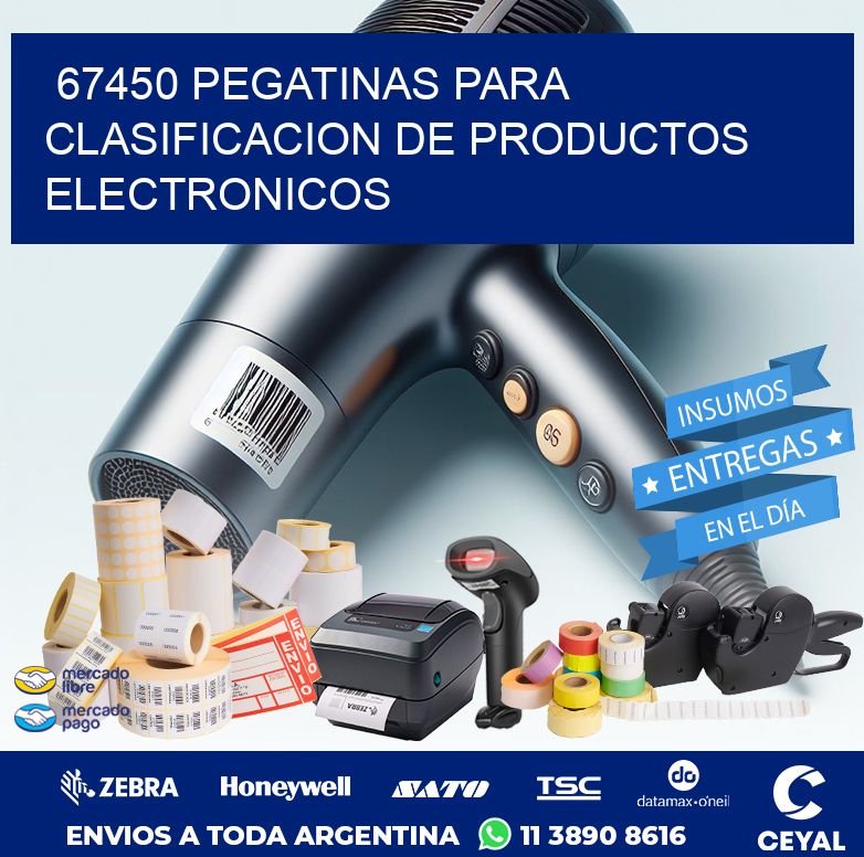 67450 PEGATINAS PARA CLASIFICACION DE PRODUCTOS ELECTRONICOS