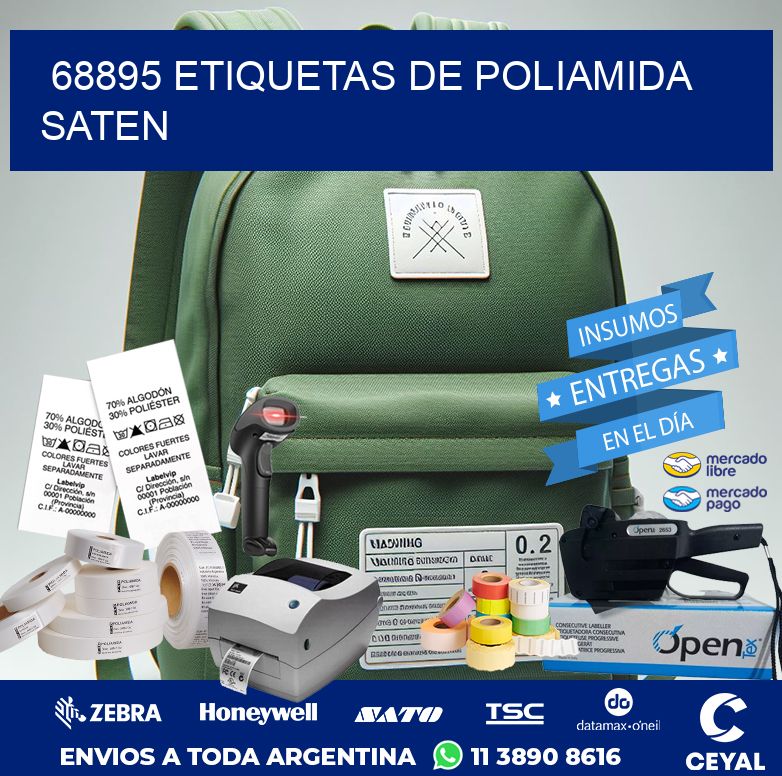 68895 ETIQUETAS DE POLIAMIDA SATEN