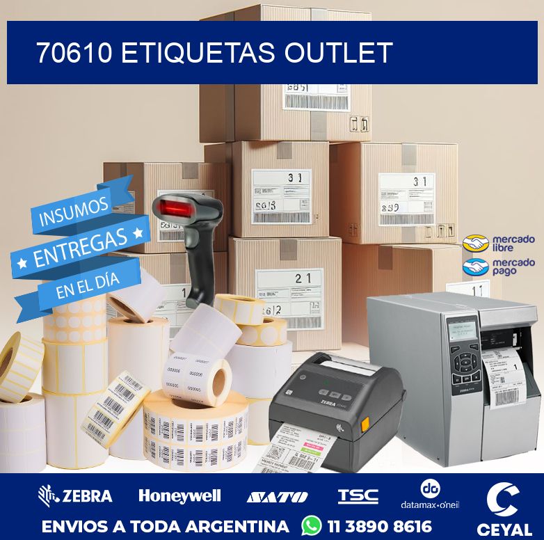 70610 ETIQUETAS OUTLET