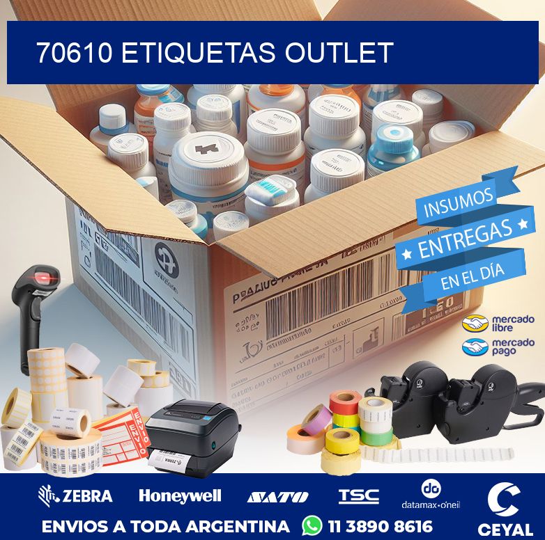 70610 ETIQUETAS OUTLET