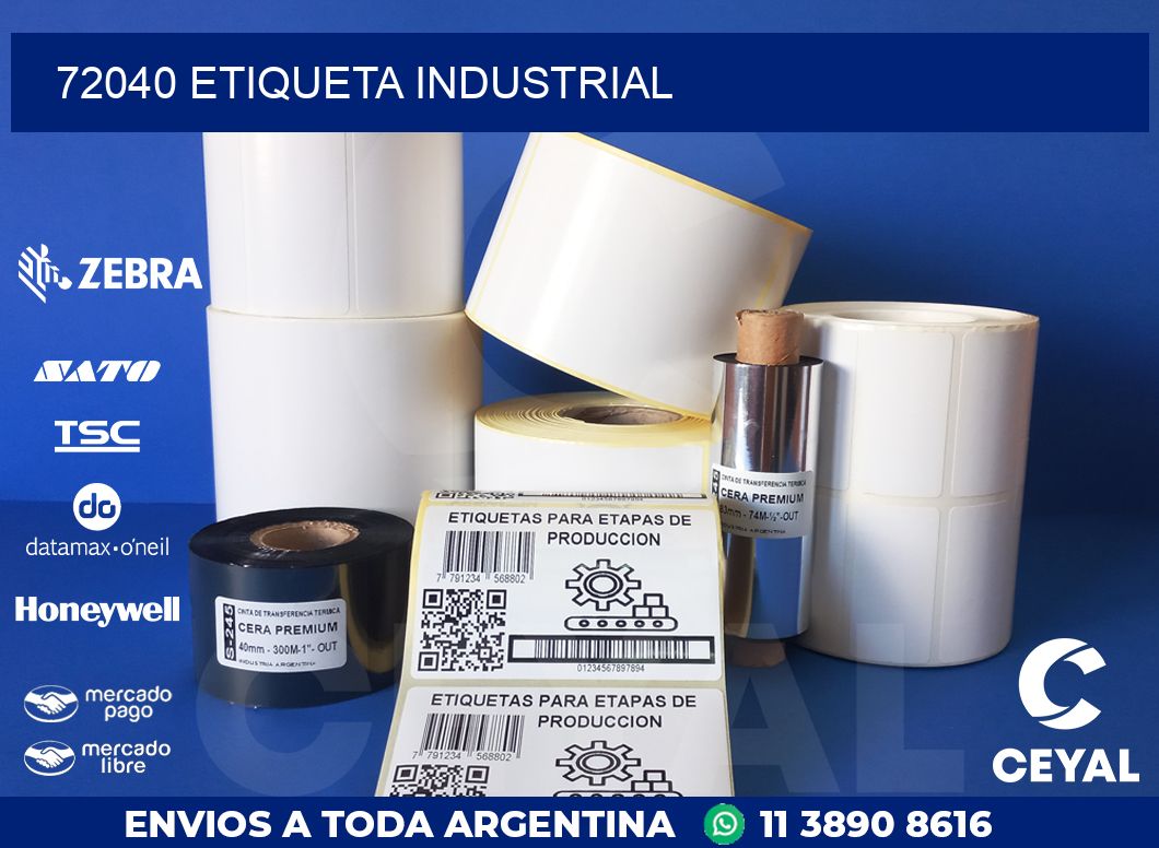 72040 ETIQUETA INDUSTRIAL