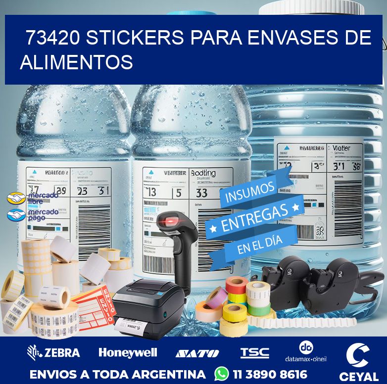 73420 STICKERS PARA ENVASES DE ALIMENTOS