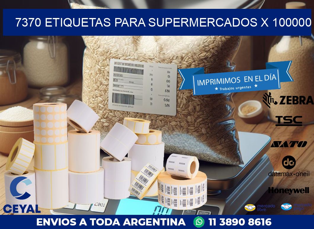 7370 ETIQUETAS PARA SUPERMERCADOS X 100000