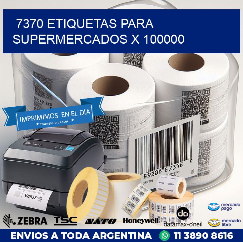 7370 ETIQUETAS PARA SUPERMERCADOS X 100000