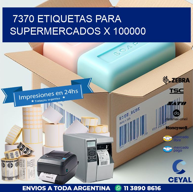 7370 ETIQUETAS PARA SUPERMERCADOS X 100000