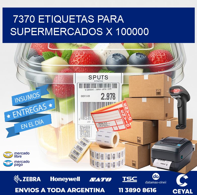 7370 ETIQUETAS PARA SUPERMERCADOS X 100000