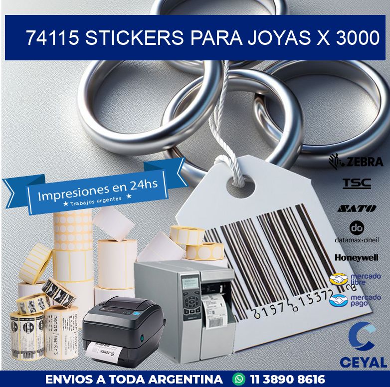 74115 STICKERS PARA JOYAS X 3000